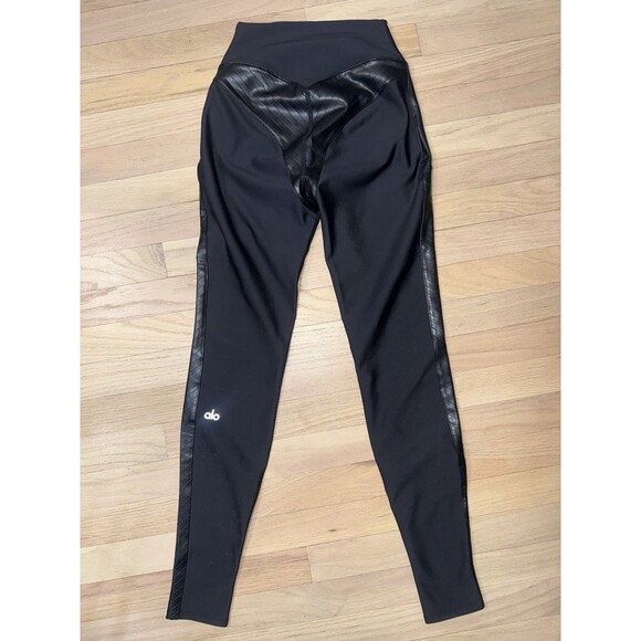 Alo Airlift Winter Warm High-Waist Legging Supermoto Black Women Small NWT - Picture 3 of 10